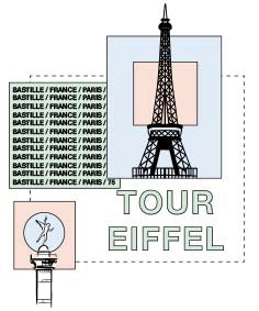 Paris Bastille Tour Eiffel