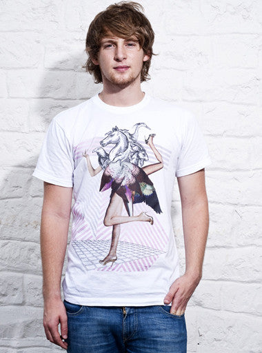 Pink horse-T shirt-Atelier Amelot