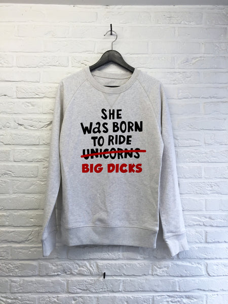 She was born to ride - Sweat Deluxe-Sweat shirts-Atelier Amelot