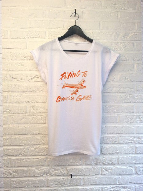 TH Gallery -Flying to Charles De Gaulle - Femme-T shirt-Atelier Amelot