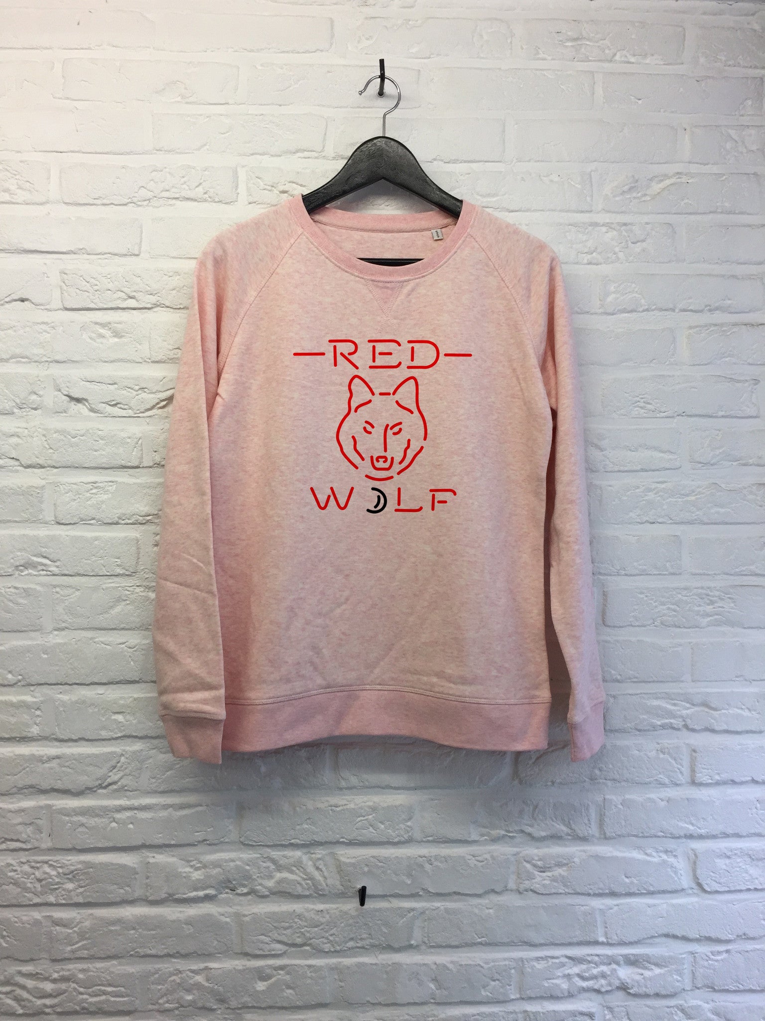 Neon red wolf - Sweat Femme-Sweat shirts-Atelier Amelot