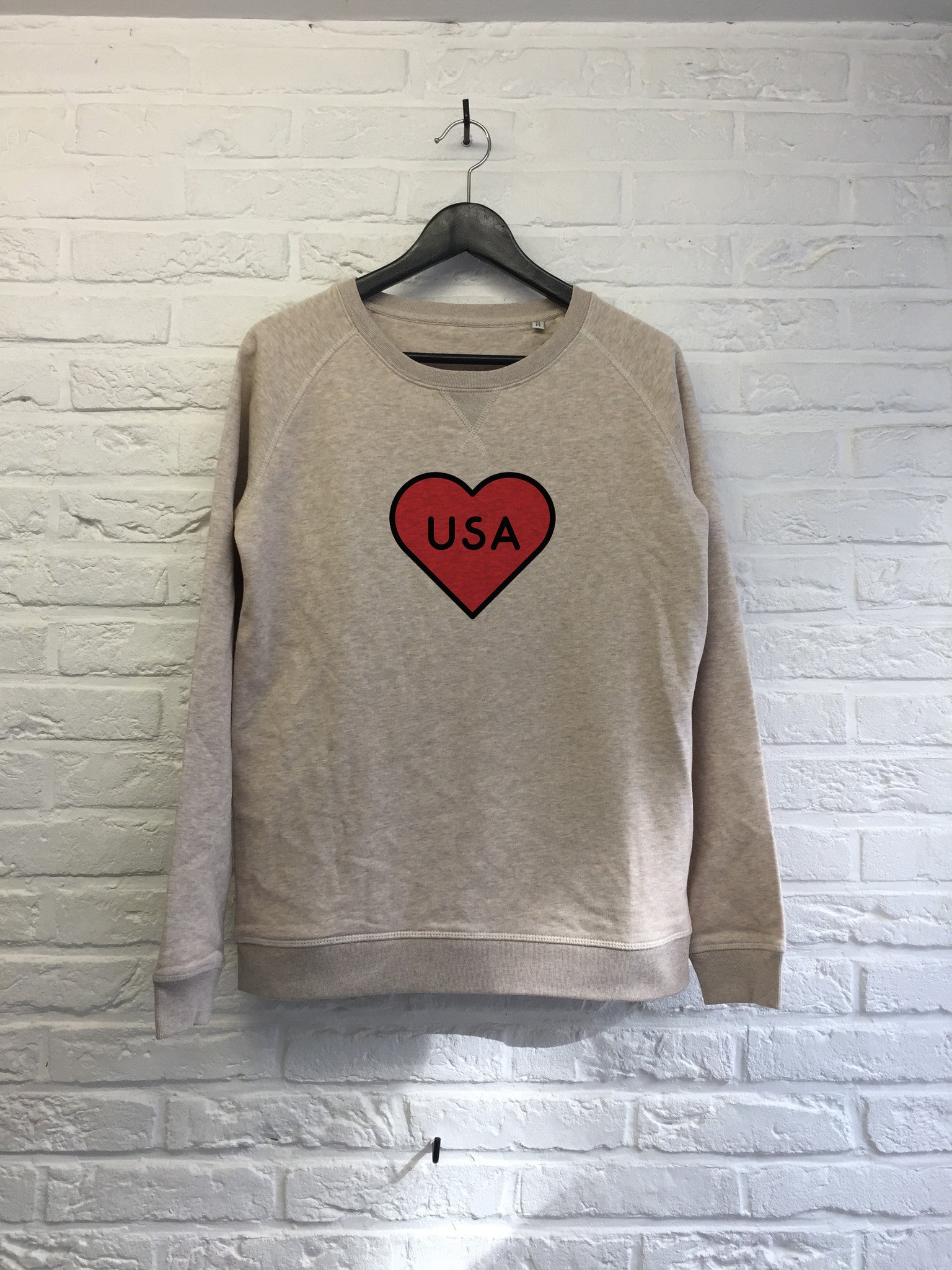 USA Heart - Sweat - Femme-Sweat shirts-Atelier Amelot