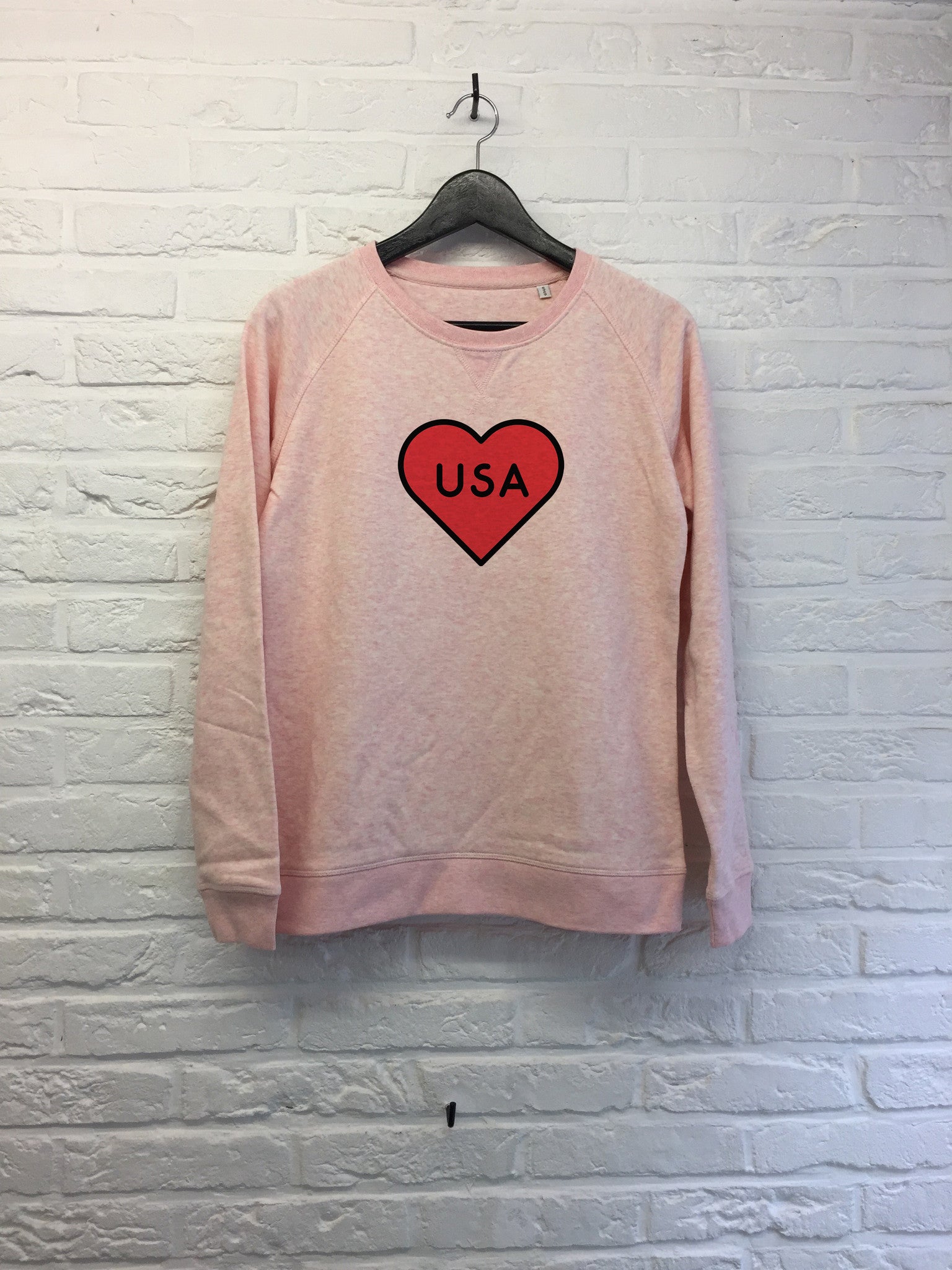 USA Heart - Sweat - Femme-Sweat shirts-Atelier Amelot