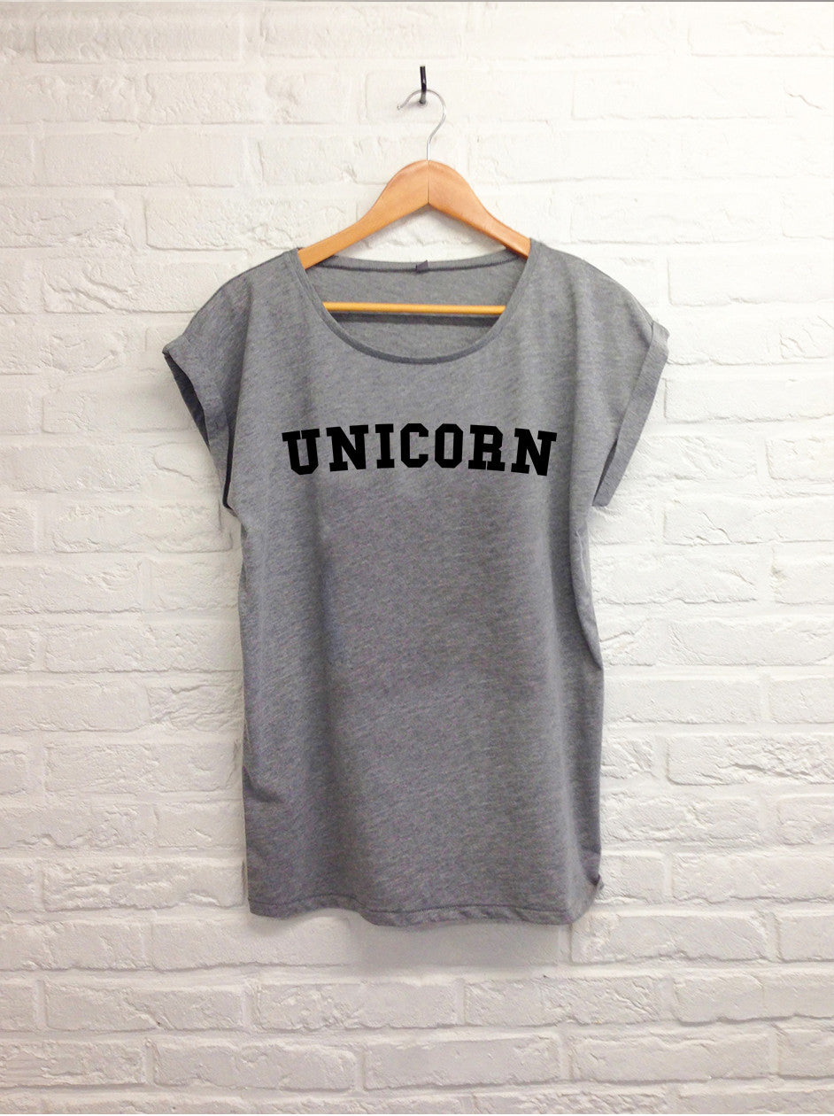 Unicorn College - Femme Gris-T shirt-Atelier Amelot