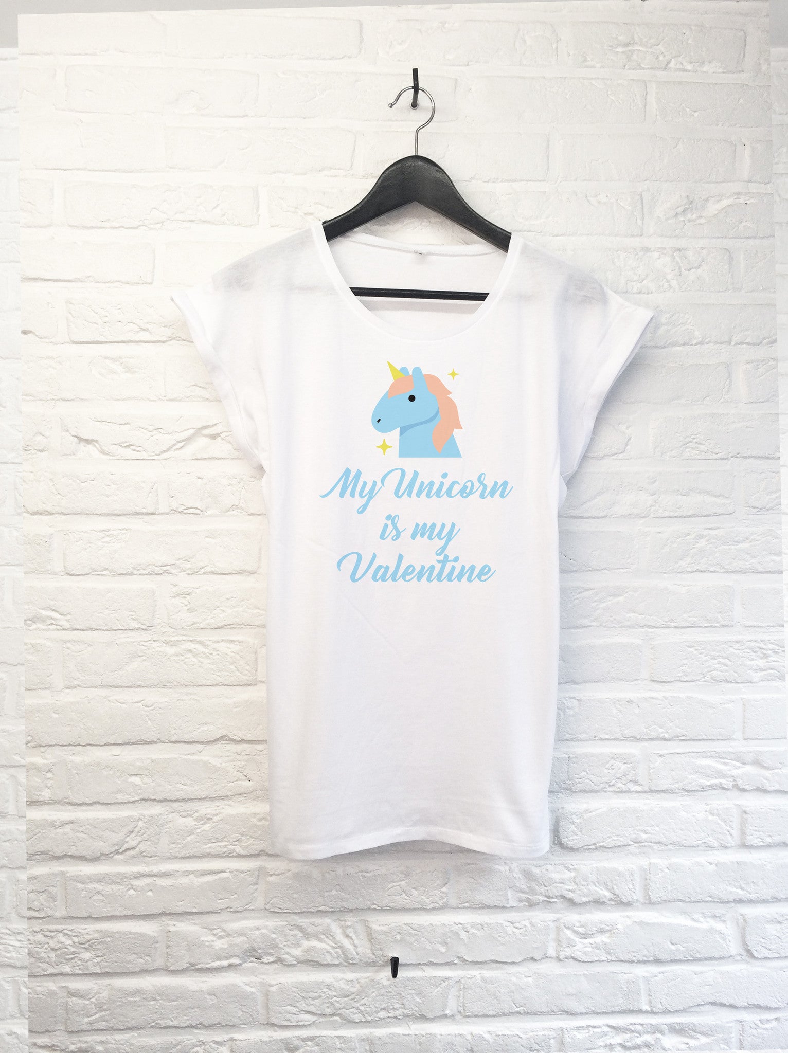 My unicorn is my Valentine - Femme-T shirt-Atelier Amelot