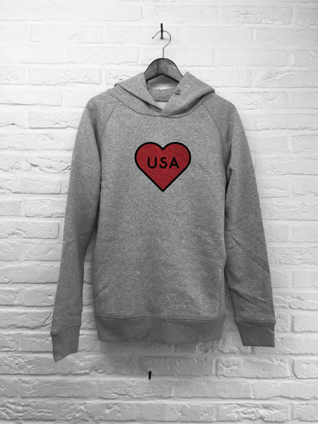USA Heart - Hoodie Deluxe-Sweat shirts-Atelier Amelot