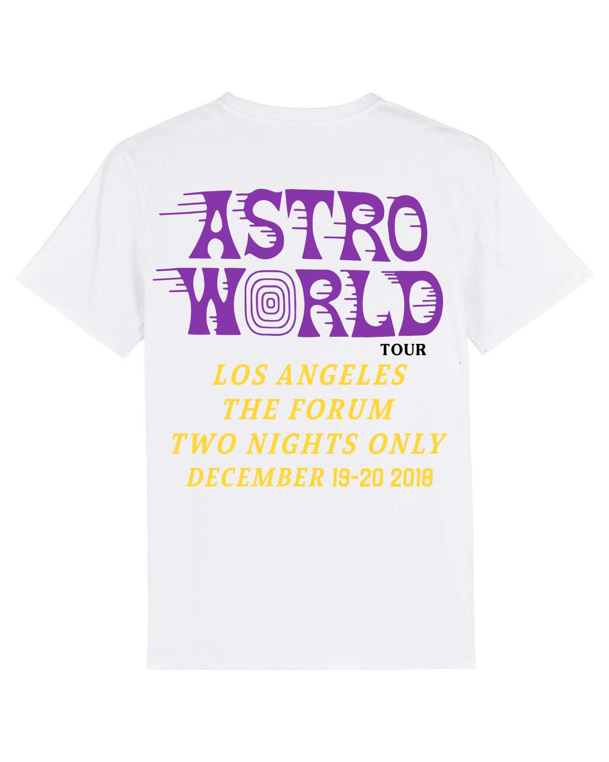 T shirt Astroworld Tour Los Angeles forum Wish you were here