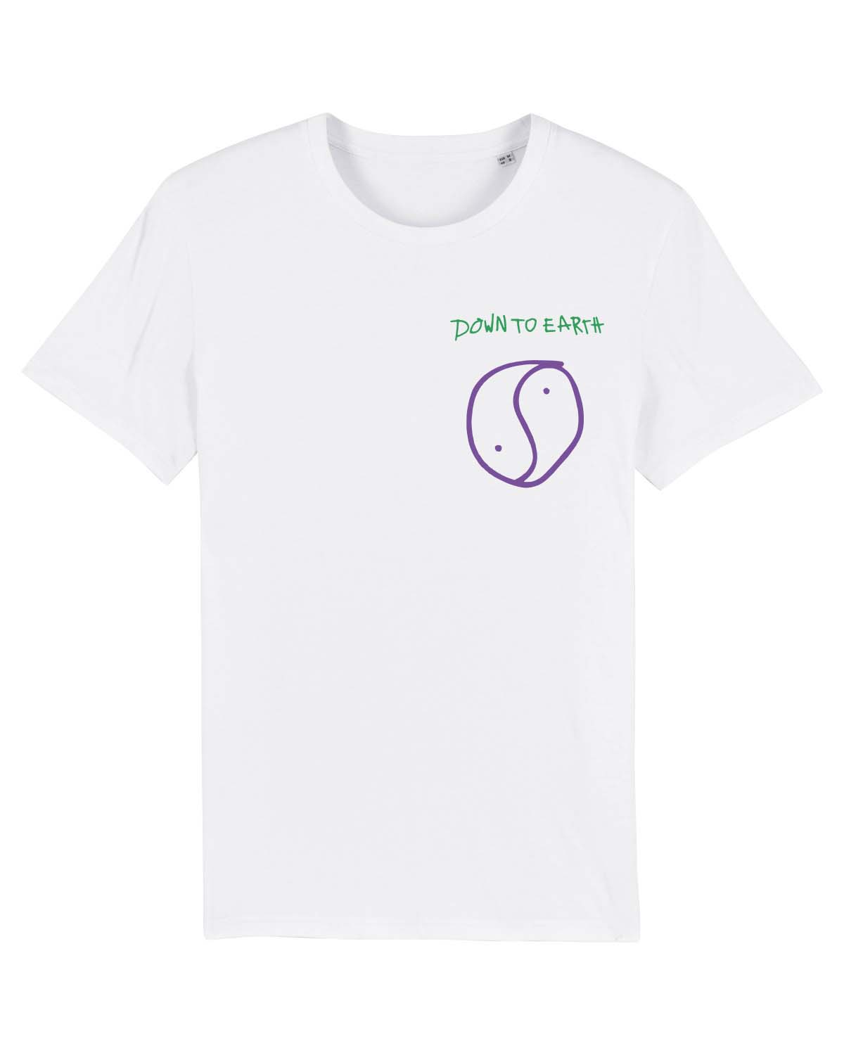 T shirt Down To Earth White