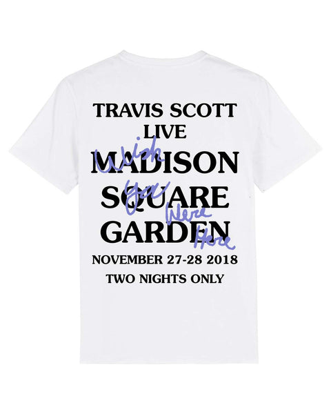 T shirt Astroworld Madison Square Garden Wish you were here