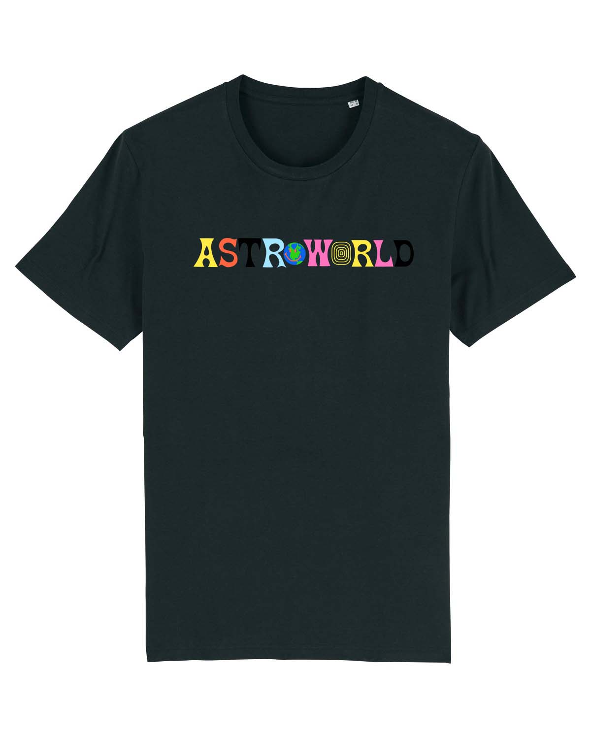 T shirt Astroworld Down to Earth Black