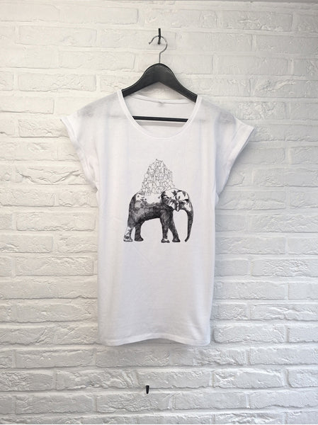 Eléphant - Femme-T shirt-Atelier Amelot