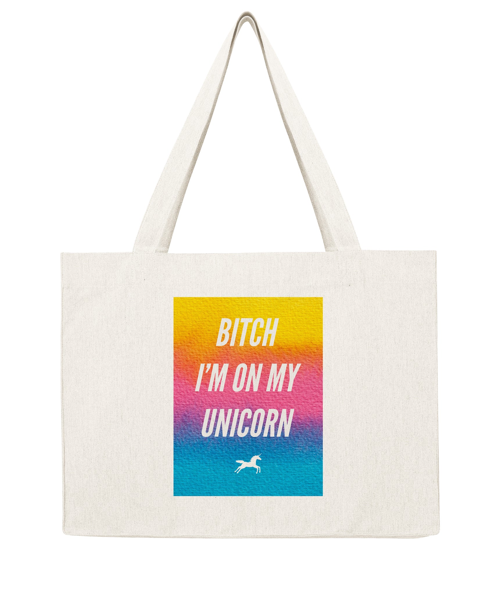 Bitch I'm on my unicorn - Shopping bag-Sacs-Atelier Amelot