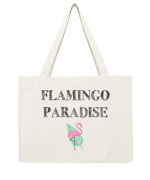 Flamingo Paradise - Shopping bag-Sacs-Atelier Amelot
