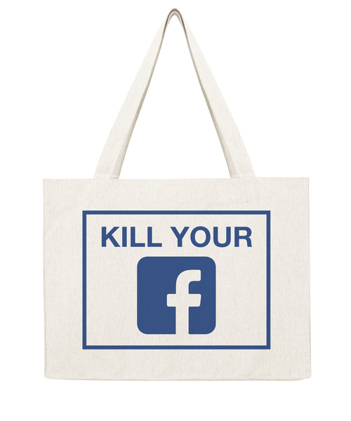 Kill your Facebook - Shopping bag-Sacs-Atelier Amelot