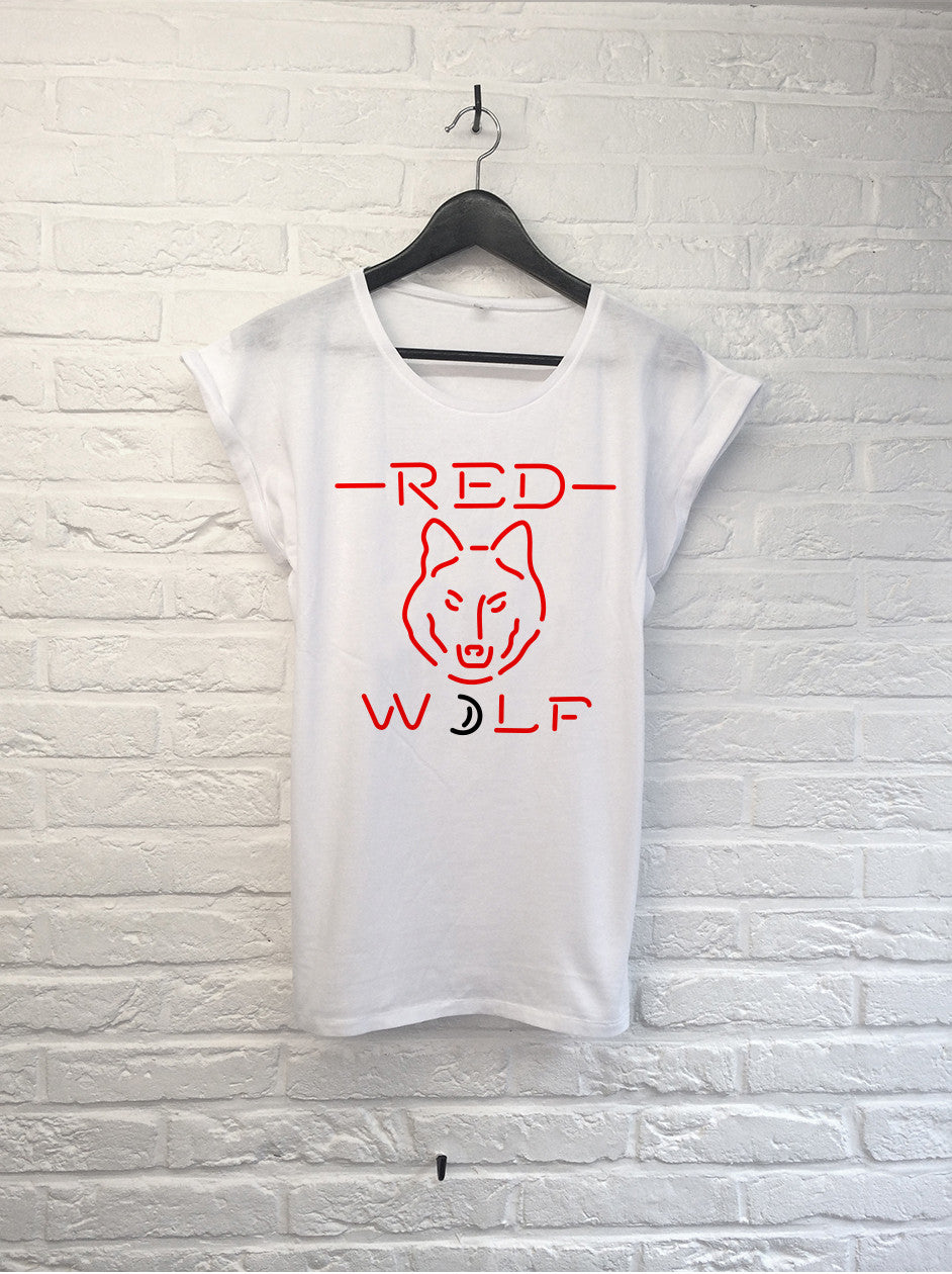 Neon red wolf - Femme-T shirt-Atelier Amelot