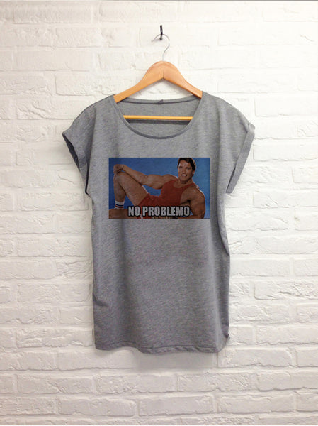 No problemo - Femme gris-T shirt-Atelier Amelot