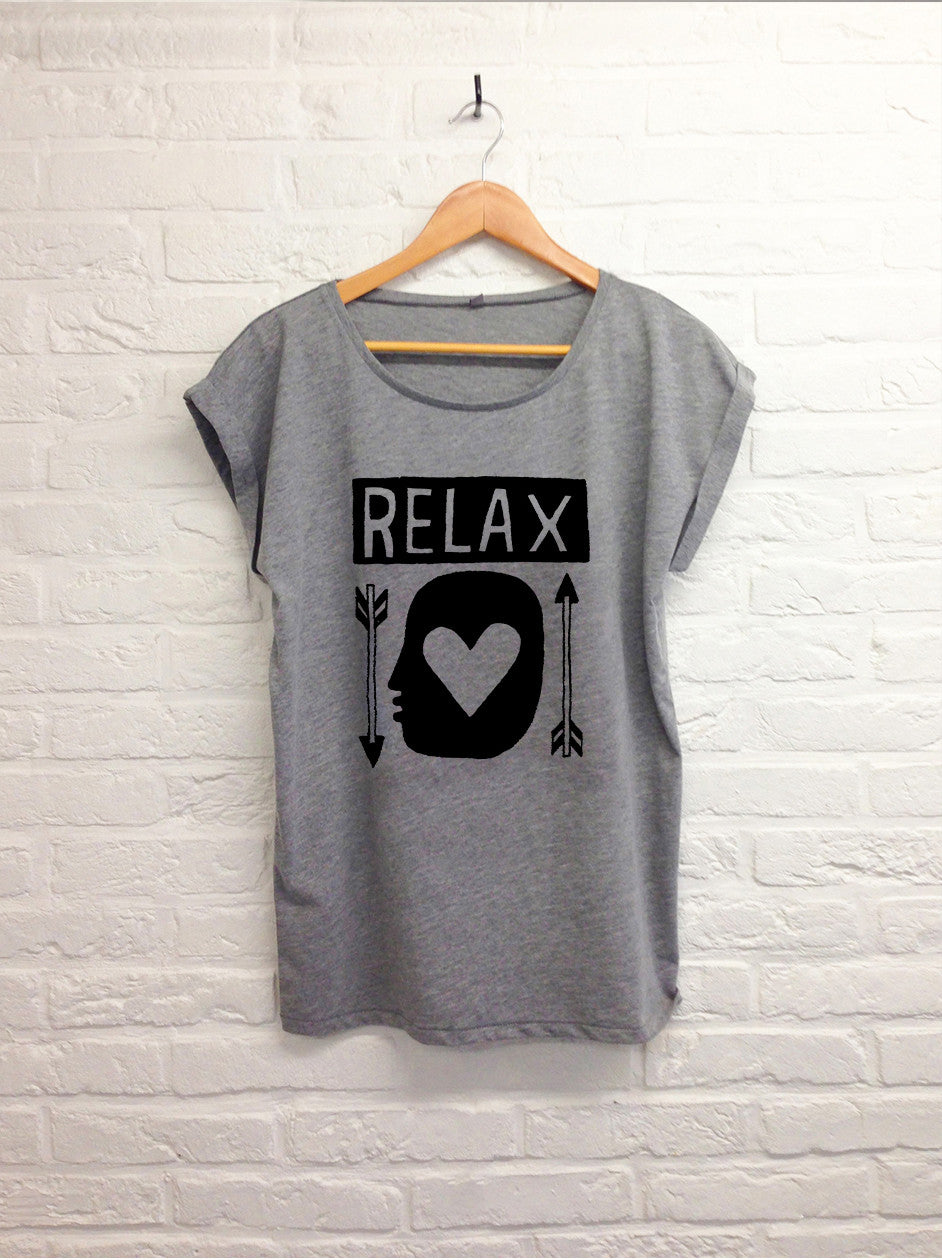TH Gallery - Relax - Femme Gris-T shirt-Atelier Amelot