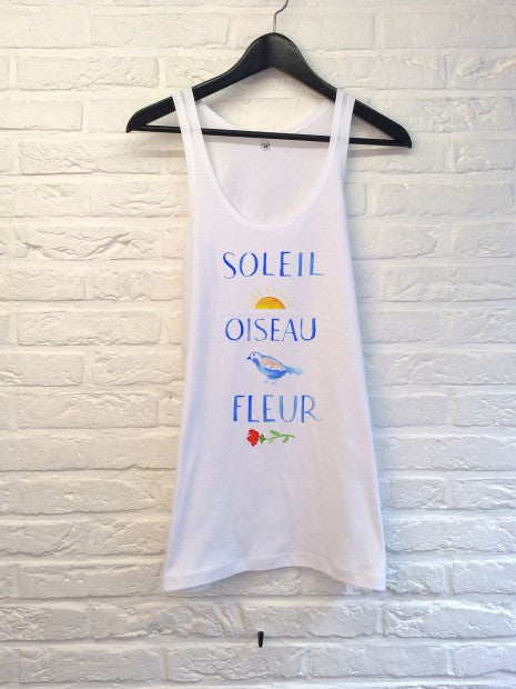 TH Gallery - Soleil Oiseau Fleur - Débardeur-T shirt-Atelier Amelot