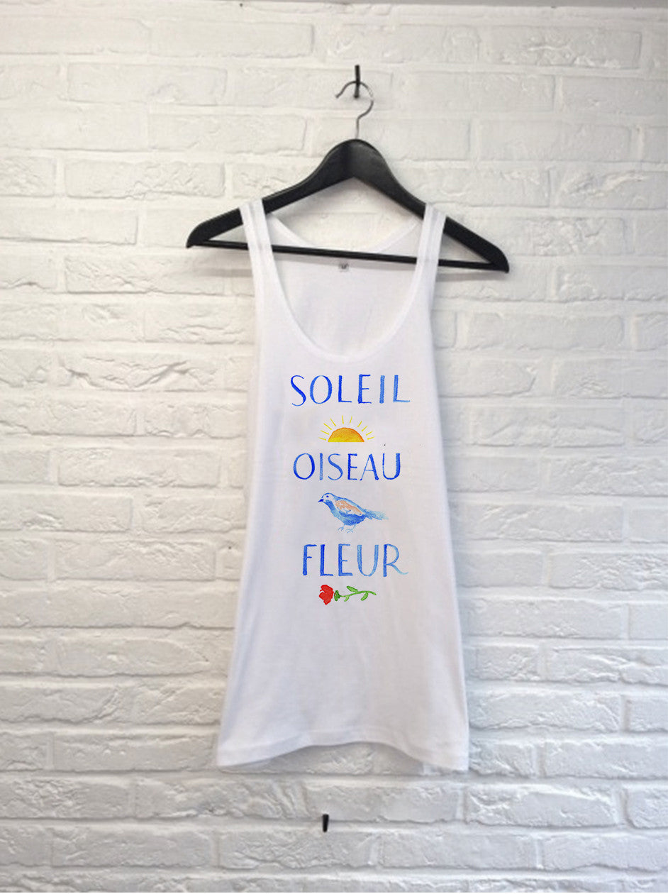TH Gallery - Soleil Oiseau Fleur - Débardeur-T shirt-Atelier Amelot