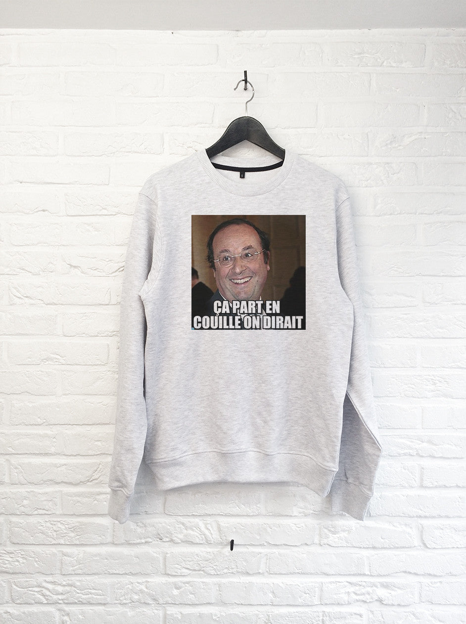 Hollande ça part en c**illes - Sweat-Sweat shirts-Atelier Amelot