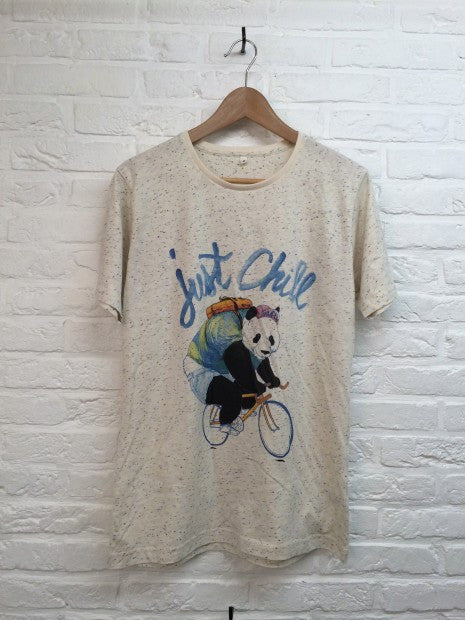 TH Gallery - Panda Just Chill Speckled-T shirt-Atelier Amelot