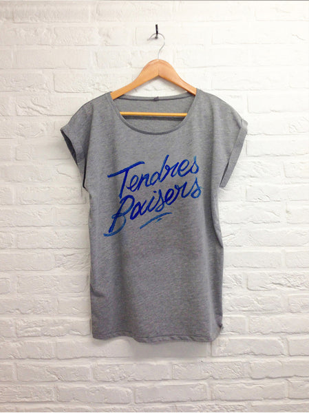 TH Gallery - Tendres baisers - Femme gris-T shirt-Atelier Amelot