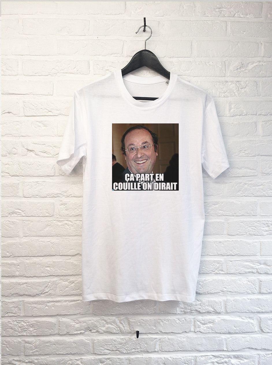 Hollande ça part en c**illes-T shirt-Atelier Amelot