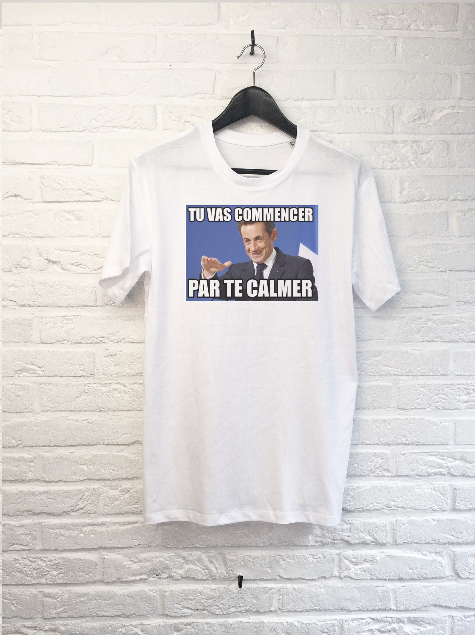 Sarkozy tu vas te calmer-T shirt-Atelier Amelot